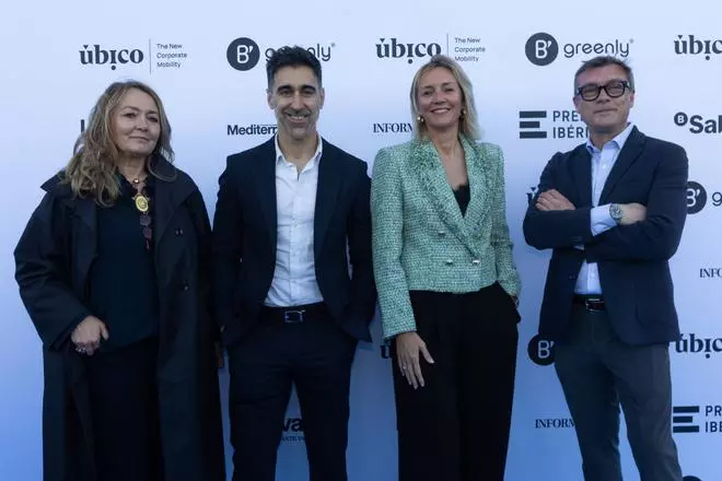 Mercedes Otálora (directora comercial de Prensa Ibérica en Catalunya y Baleares), Héctor Martínez (director de Medios y Contenidos en Banco Sabadell), Cristina Sánchez y Patrick Tous (Úbico) / Miguel Angel Montesinos.